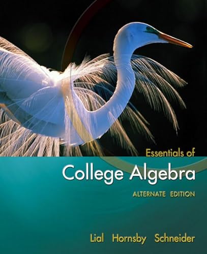 Beispielbild fr Essentials of College Algebra zum Verkauf von Better World Books