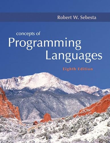 Beispielbild fr Concepts of Programming Languages zum Verkauf von Decluttr