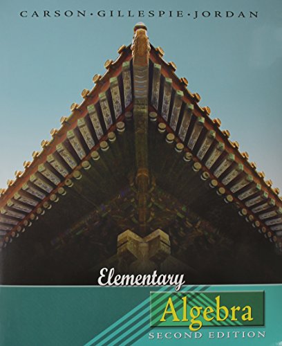 Elementary Algebra a la Carte Plus (2nd Edition) (9780321495075) by Carson, Tom; Gillespie, Ellyn; Jordan, Bill E.