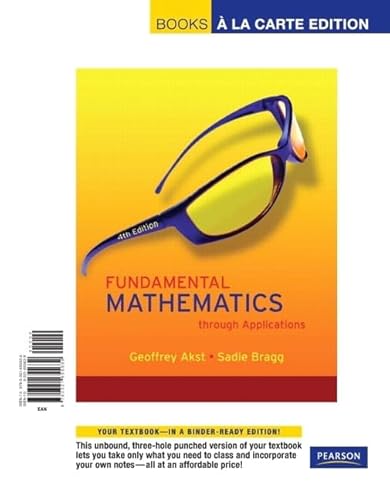 9780321496904: Fundamental Mathematics through Applications