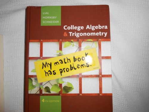 Beispielbild fr College Algebra and Trigonometry zum Verkauf von Better World Books