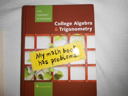 Imagen de archivo de College Algebra and Trigonometry a la venta por Better World Books