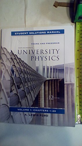 Beispielbild fr University Physics, Volume 1 Student Solutions Manual zum Verkauf von BooksRun