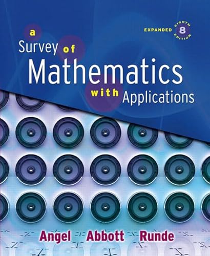 9780321501080: A Survey of Mathematics with Applications