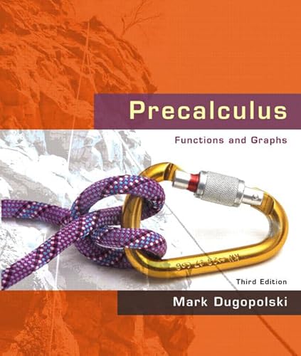 Beispielbild fr Precalculus : Functions and Graphs zum Verkauf von Better World Books