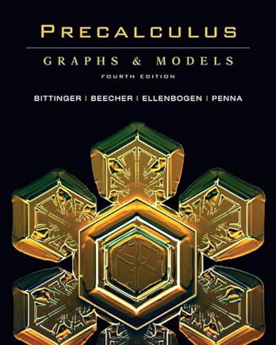 Beispielbild fr Precalculus : Graphs and Models zum Verkauf von Better World Books
