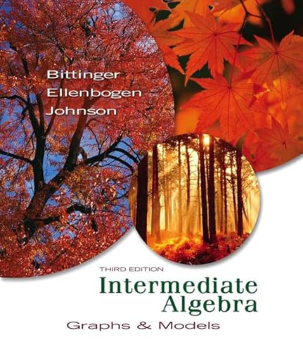 9780321503381: Intermediate Algebra: Graphs and Models