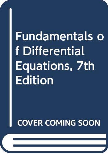 Stock image for Fundamentals of Differential Equations, 7th Edition for sale by SecondSale