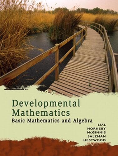 9780321506429: Developmental Mathematics: Basic Mathematics and Algebra