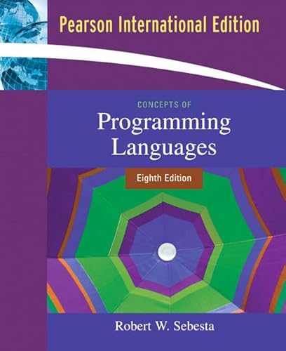 Stock image for Concepts of Programming Languages for sale by medimops