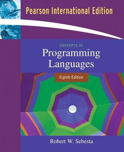 9780321509680: Concepts of Programming Languages: International Edition