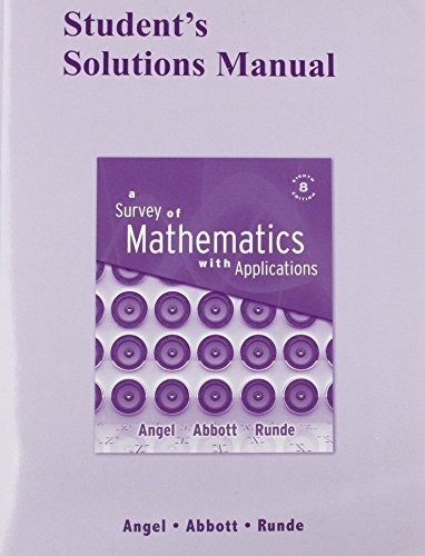 9780321510891: A Survey of Mathematics With Applications