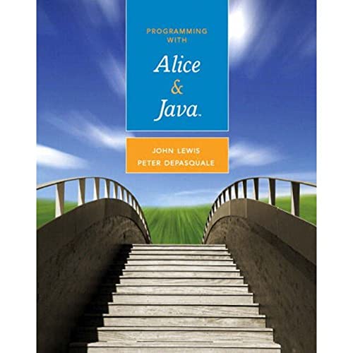 9780321512093: Programming with Alice and Java: United States Edition
