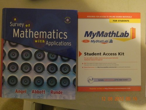 Imagen de archivo de A Survey of Mathematics with Applications Plus Mymathlab a la venta por ThriftBooks-Atlanta