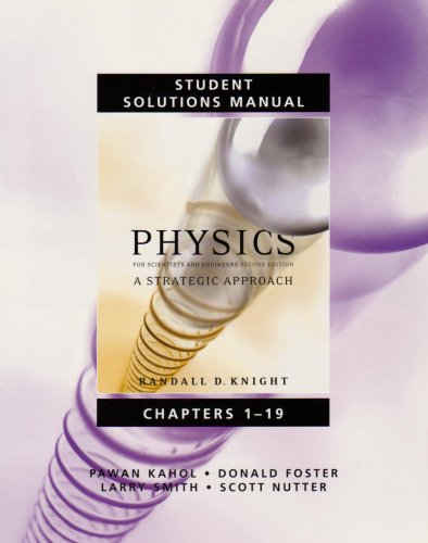 Beispielbild fr Student Solutions Manual for Physics for Scientists and Engineers : A Strategic Approach Vol 1 (Chs 1-19) zum Verkauf von Better World Books