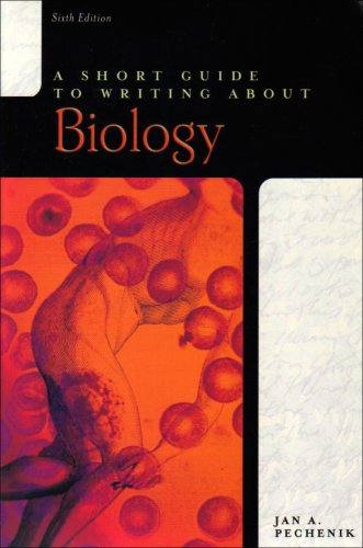 Beispielbild fr A Short Guide to Writing About Biology zum Verkauf von Jenson Books Inc