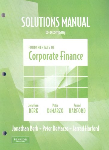 9780321523235: Fundamentals of Corporate Finance: Solutions Manual
