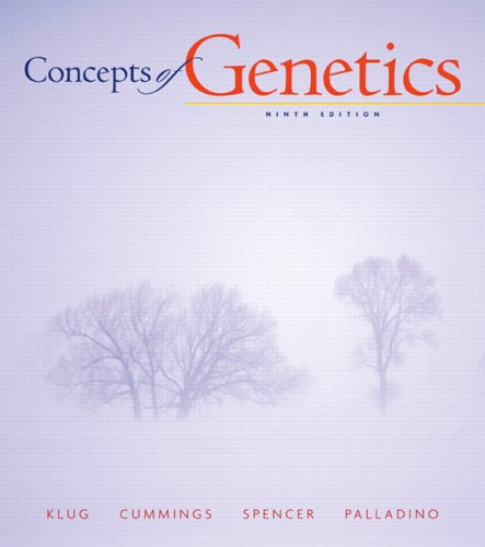 Beispielbild fr Concepts of Genetics (9th Edition) zum Verkauf von BooksRun