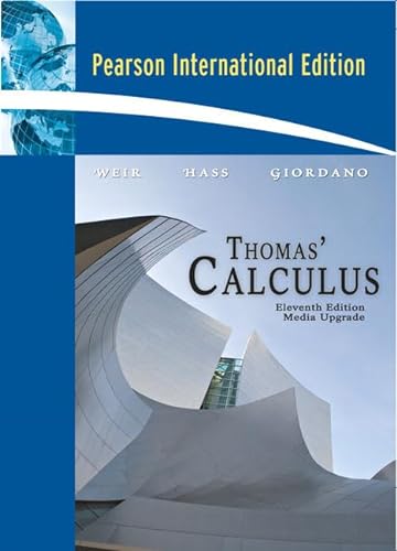 Imagen de archivo de Thomas' Calculus, Media Upgrade : International Edition a la venta por Better World Books