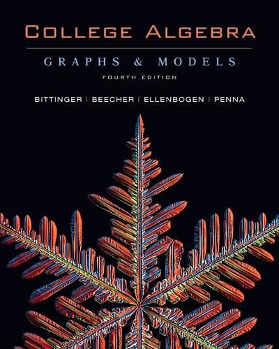 9780321528322: College Algebra: Graphs and Models (Alternative Etext Formats)