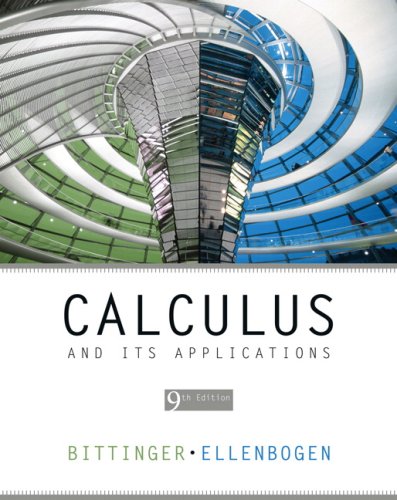 Calculus and Its Applications + Mymathlab/Mystatlab Student Access Kit + Student's Solutions Manual (9780321530851) by Bittinger, Marvin L.; Ellenbogen, David J.