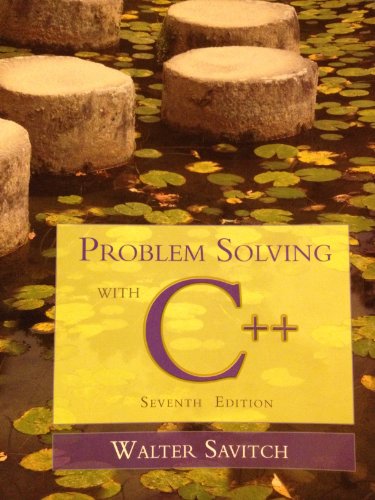 Beispielbild fr Problem Solving with C++: United States Edition zum Verkauf von WorldofBooks