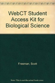 WebCT Student Access Kit for Biological Science (9780321533531) by Freeman, Scott