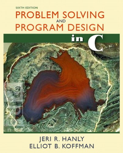 9780321535429: Problem Solving and Program Design in C:United States Edition