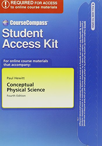 Beispielbild für Conceptual Physical Science: Coursecompass Student Access Kit zum Verkauf von Xpress Books