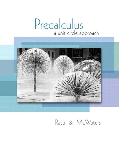 9780321537096: Precalculus: A Unit Circle Approach