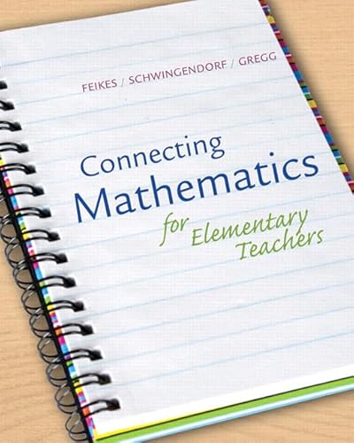 Beispielbild fr Connecting Math for Elementary Teachers : How Children Learn Mathematics zum Verkauf von Better World Books