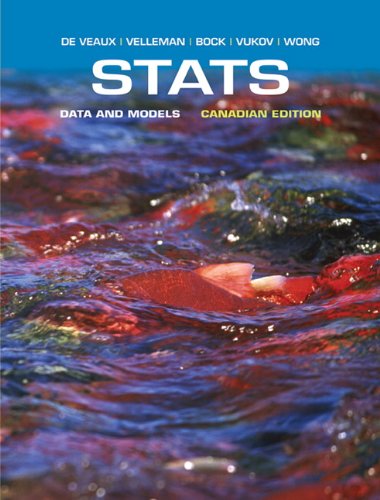 Imagen de archivo de Stats: Data and Models, First Canadian Edition a la venta por BooksRun