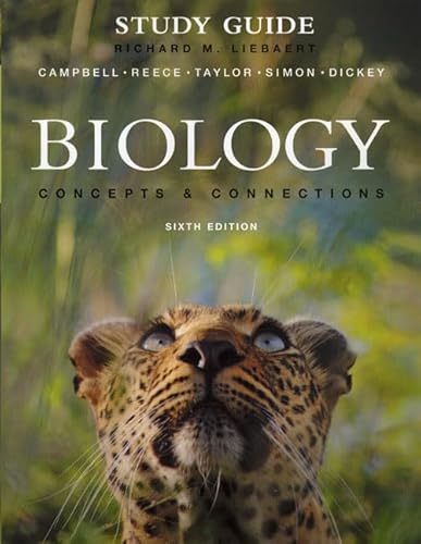 Beispielbild fr Study Guide for Biology : Concepts and Connections zum Verkauf von Better World Books