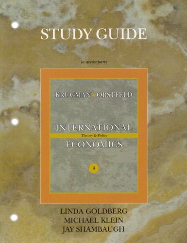 9780321548283: Study Guide for International Economics: Theory and Policy