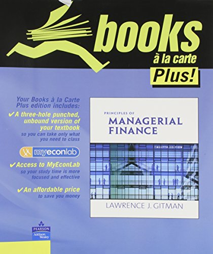 Principles of Managerial Finance: Student Value Edition (9780321548504) by Gitman, Lawrence J.