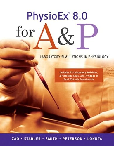 9780321548566: PhysioEx 8.0 for A&P:Laboratory Simulations in Physiology