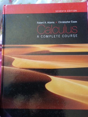 9780321549280: Calculus: A Complete Course