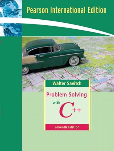 Beispielbild fr Problem Solving with C++: International Edition zum Verkauf von WorldofBooks