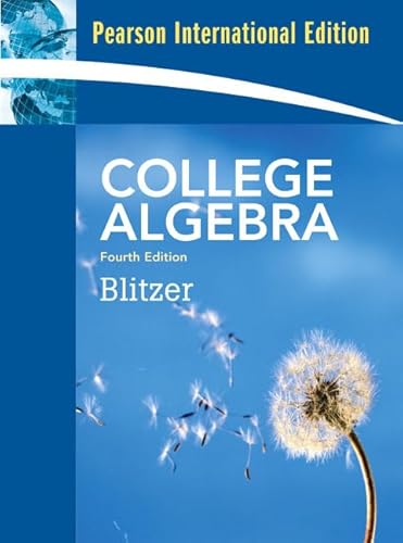 College Algebra (9780321552143) by Blitzer, Robert F.