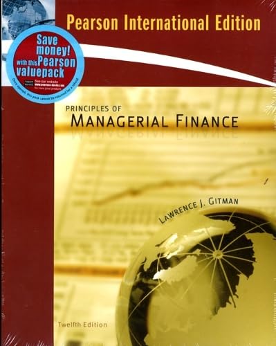 Stock image for Principles of Managerial Finance for sale by Better World Books Ltd