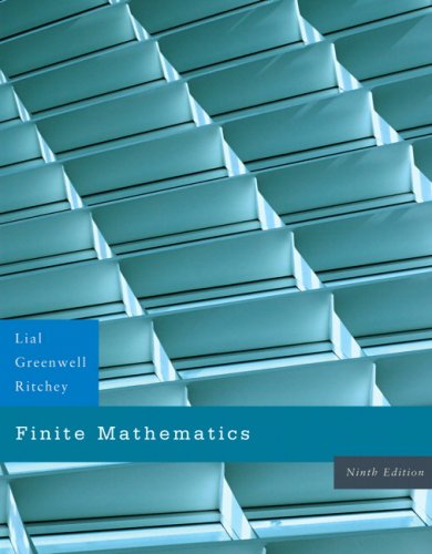 Finite Mathematics Value Pack (includes MyMathLab/MyStatLab Student Access Kit & Graphing Calculator and Excel Manual for Finite Mathematics and Calculus with Applications) (9th Edition) (9780321556813) by Lial, Margaret; Greenwell, Raymond N.; Ritchey, Nathan P.