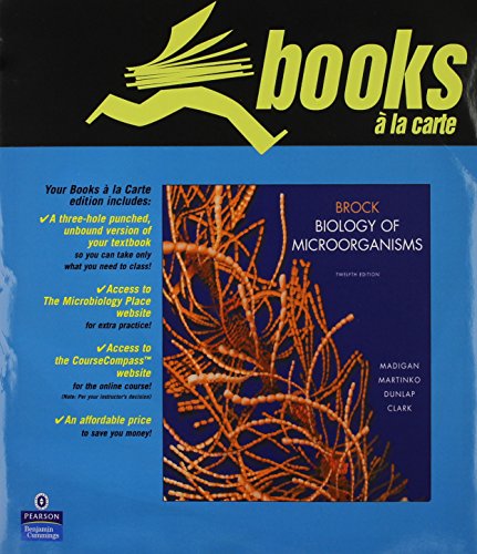 Books a la Carte for Brock Biology of Microorganisms (12th Edition) (9780321558138) by Madigan, Michael T.; Martinko, John M.; Dunlap, Paul V.; Clark, David P.
