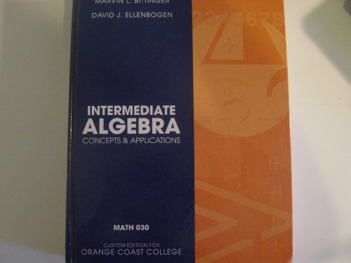 9780321559470: Intermediate Algebra: Concepts and Applications (Annotated Instructor's Edition)