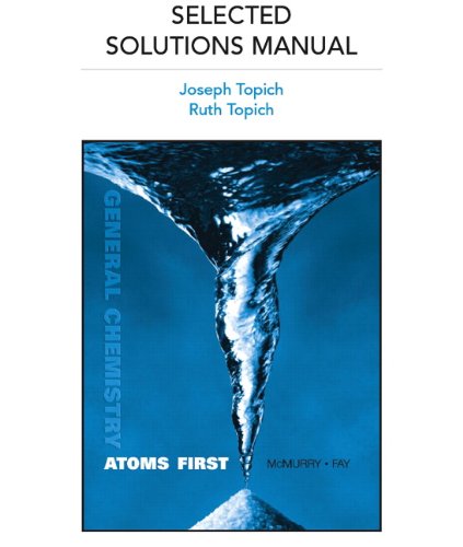 Beispielbild fr Selected Solutions Manual for General Chemistry: Atoms First zum Verkauf von ThriftBooks-Atlanta