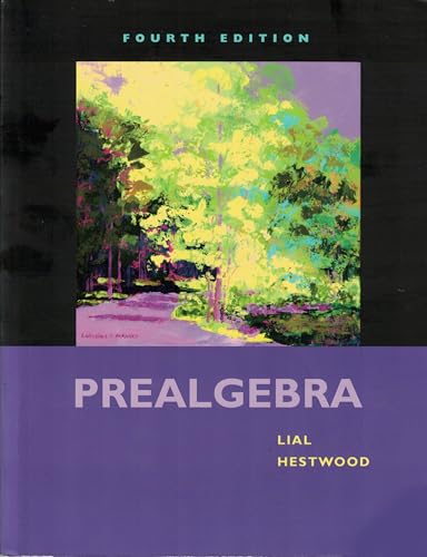 Prealgebra (9780321567925) by Lial, Margaret; Hestwood, Diana