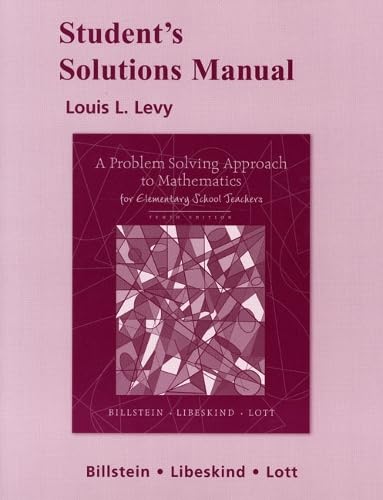 9780321569271: A Problem Solving Approach to Mathematics for Elementary School Teachers