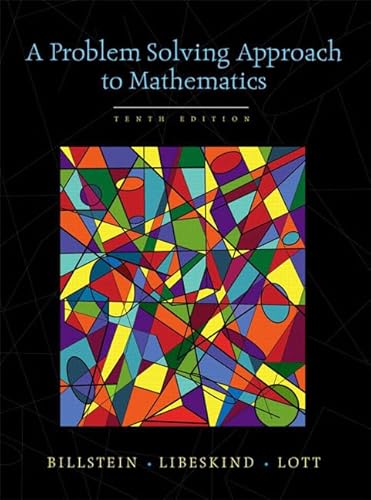 Beispielbild fr A Problem Solving Approach to Mathematics zum Verkauf von SecondSale