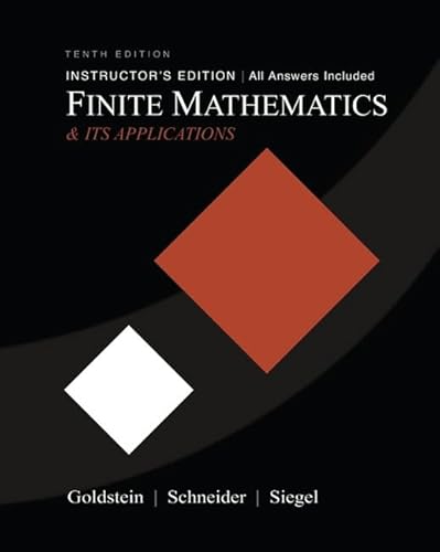 9780321571892: Finite Mathematics & Its Applications