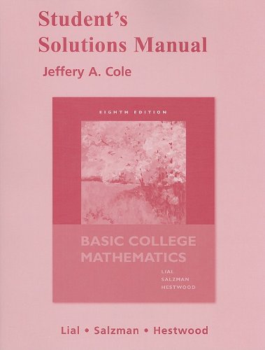 9780321574640: Student Solutions Manual for Basic College Mathematics