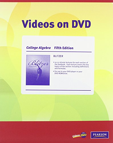 College Algebra Videos (9780321575302) by Blitzer